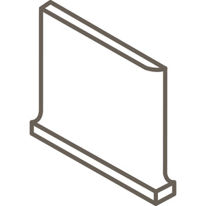 American Olean Color Complements Matte Burgundy SCL3601 Cove Corner Left Matte Wall Tile Trim