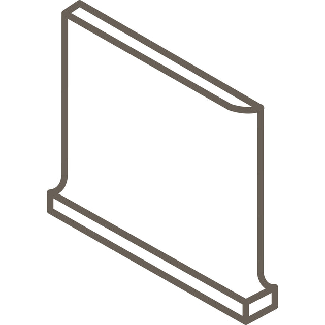 American Olean Color Complements Matte Burgundy SCL3601 Cove Corner Left Matte Wall Tile Trim
