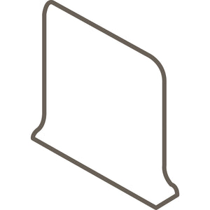 American Olean Color Complements Carnation SCL3619T Sanitary Cove BC Left Glossy Wall Tile Trim