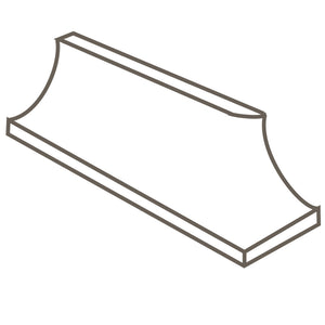 American Olean Unglazed Mosaics Willow Speckle SCL833 Cove Base Outcorner Matte Mosaic Tile Trim