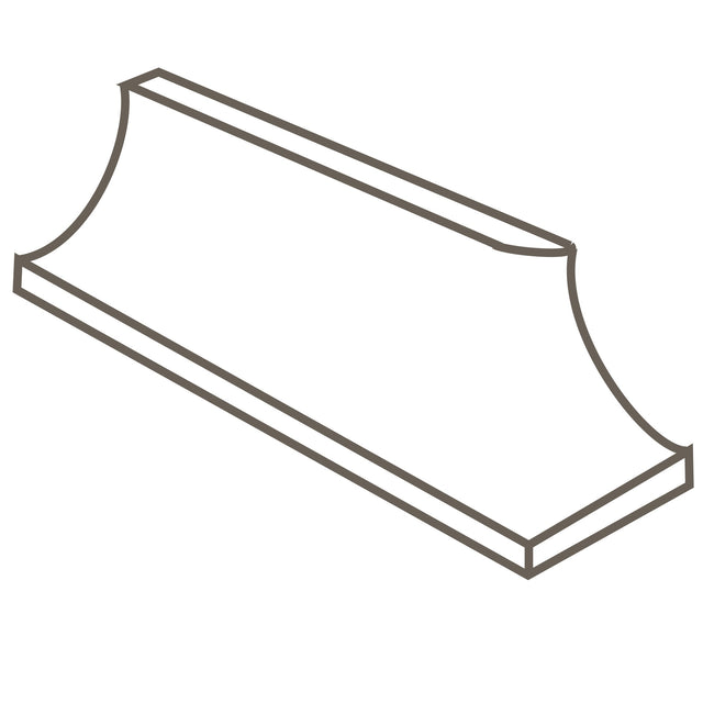 American Olean Unglazed Mosaics Salt & Pepper SCL833 Cove Base Outcorner Matte Mosaic Tile Trim