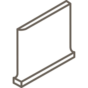 Daltile Color Wheel Classic Cornsilk SCR3361M Cove BC Right Glossy Wall Tile Trim