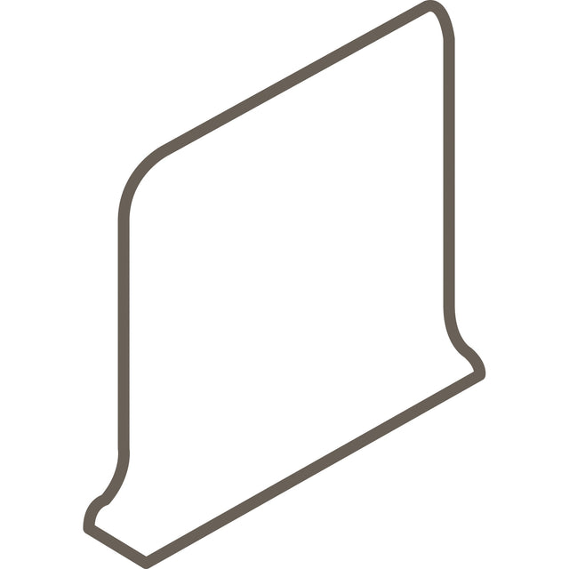 American Olean Color Complements Carnation SCR3619T Sanitary Cove BC Right Glossy Wall Tile Trim