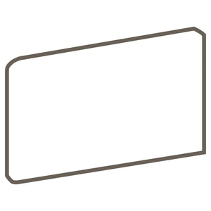 American Olean Color Complements Matte Pearl White SCR4369M Bullnose Corner Right Matte Wall Tile Trim