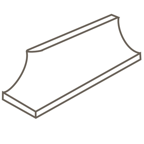 American Olean Unglazed Mosaics Willow Speckle SCR833 Cove Base Outcorner Matte Mosaic Tile Trim