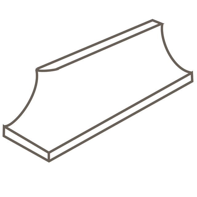 American Olean Unglazed Mosaics Willow Speckle SCR833 Cove Base Outcorner Matte Mosaic Tile Trim
