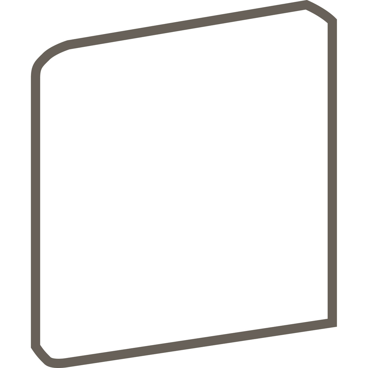 American Olean Color Complements Matte Burgundy SCRL4449 Bullnose Corner Matte Wall Tile Trim