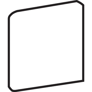 American Olean Color Complements Matte Daisy SCRL4669 Bullnose Corner Matte Wall Tile Trim
