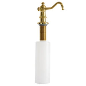 Gourmet Scape™ Vintage SD7607 Kitchen Soap Dispenser, Brushed Brass