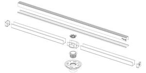 Infinity Drain SDG 3860 60" Complete Kit for S-DG 38