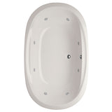 Hydro Systems SDO6644AWP-BIS STUDIO DUAL OVAL 6644 AC W/ WHIRLPOOL SYSTEM - BISCUIT