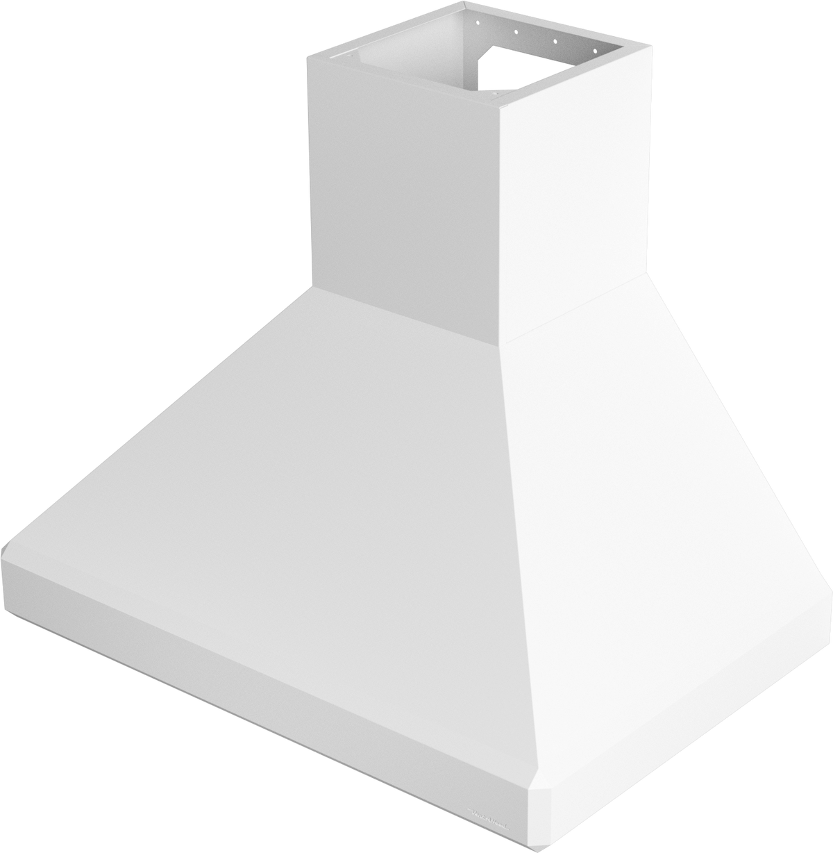Vent-A-Hood SEPH18-248 WH 48" 600 CFM Euro Pro Wall Mount Range Hood with Emerald-Cut Edges, Magic Lung Blower, White
