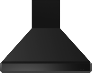 Vent-A-Hood SEPIH18-248 BL 48" 550 CFM Euro Pro Island Range Hood with Emerald-Cut Edges, Magic Lung Blower, Black Satin