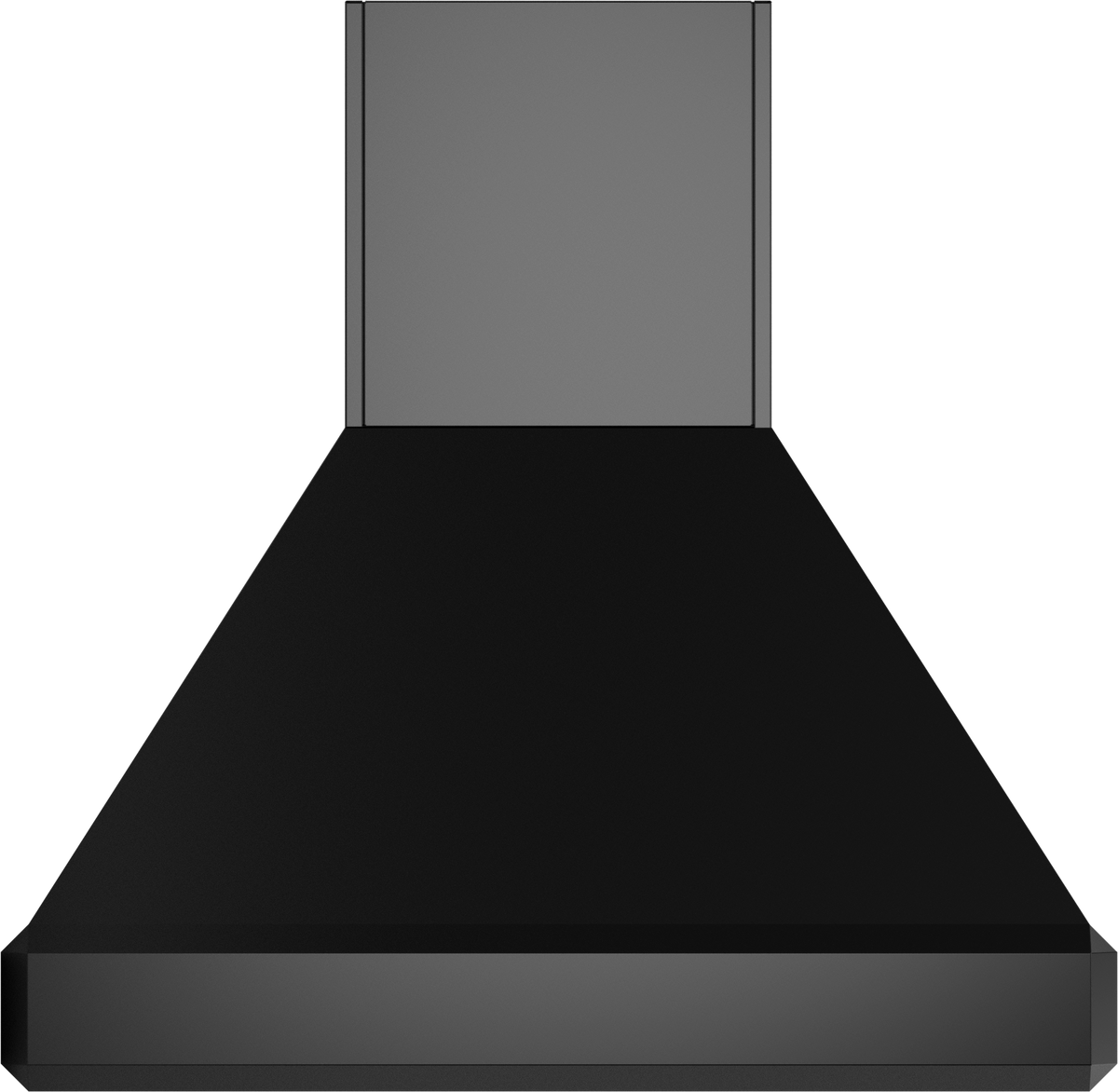 Vent-A-Hood SEPIH18-242 BL 42" 550 CFM Euro Pro Island Range Hood with Emerald-Cut Edges, Magic Lung Blower, Black Satin