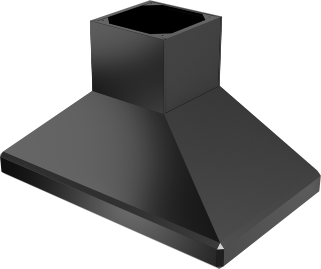 Vent-A-Hood SEPITH18-466 BL 66" 1100 CFM Euro Pro High-Capacity Island Range Hood with Emerald-Cut Edges, Magic Lung Blower, Black Satin