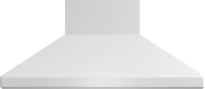 Vent-A-Hood SEPTH18-354 WH 54" 900 CFM Euro Pro High-Capacity Wall Mount Range Hood with Emerald-Cut Edges, Magic Lung Blower, White