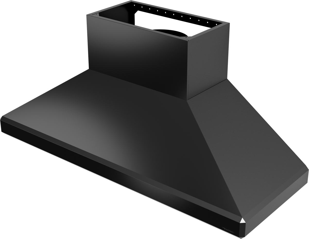 Vent-A-Hood SEPTH18-342 BL 42" 900 CFM Euro Pro High-Capacity Wall Mount Range Hood with Emerald-Cut Edges, Magic Lung Blower, Black Satin