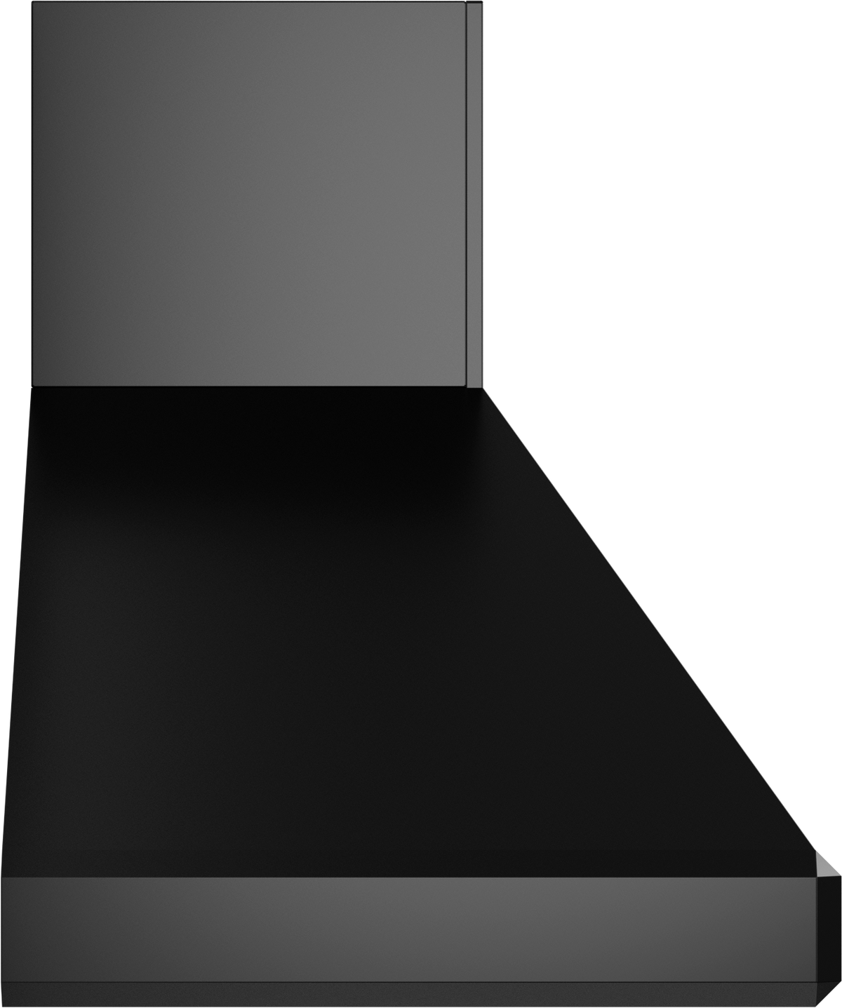 Vent-A-Hood SEPTH18-466 BL 66" 1200 CFM Euro Pro High-Capacity Wall Mount Range Hood with Emerald-Cut Edges, Magic Lung Blower, Black Satin