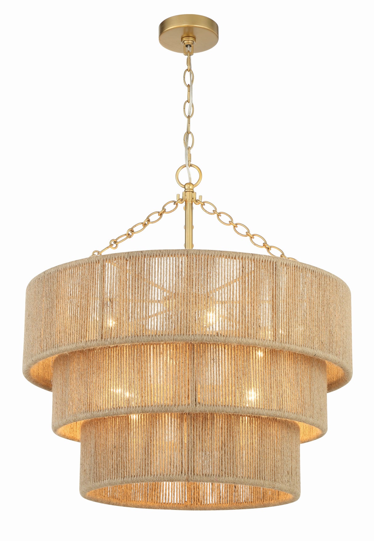 Shyla 10 Light Soft Gold Chandelier SHY-10907-SG