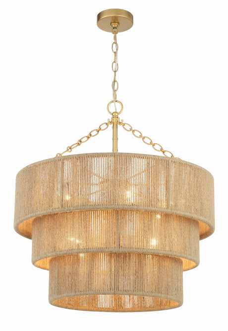 Shyla 10 Light Soft Gold Chandelier SHY-10907-SG