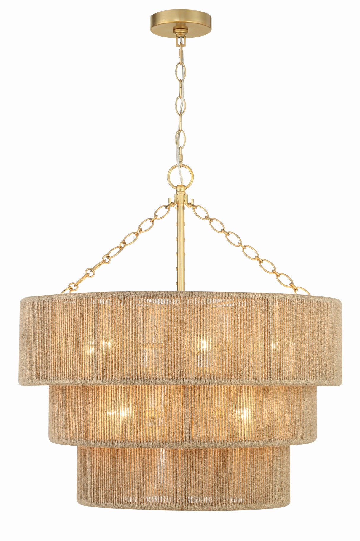 Shyla 10 Light Soft Gold Chandelier SHY-10907-SG