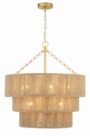 Shyla 10 Light Soft Gold Chandelier SHY-10907-SG