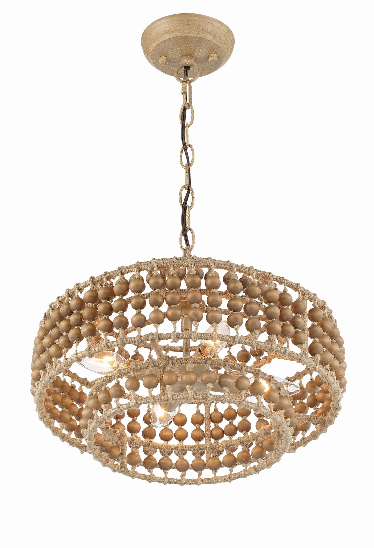 Silas 4 Light Burnished Silver Mini Chandelier SIL-B6003-BS