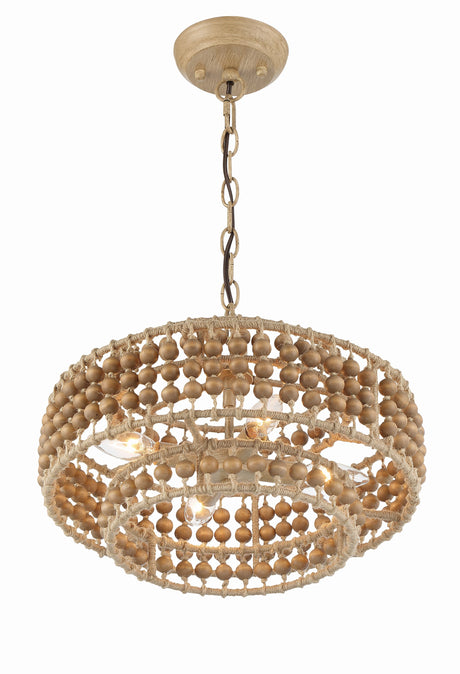 Silas 4 Light Burnished Silver Mini Chandelier SIL-B6003-BS