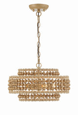 Silas 4 Light Burnished Silver Mini Chandelier SIL-B6003-BS