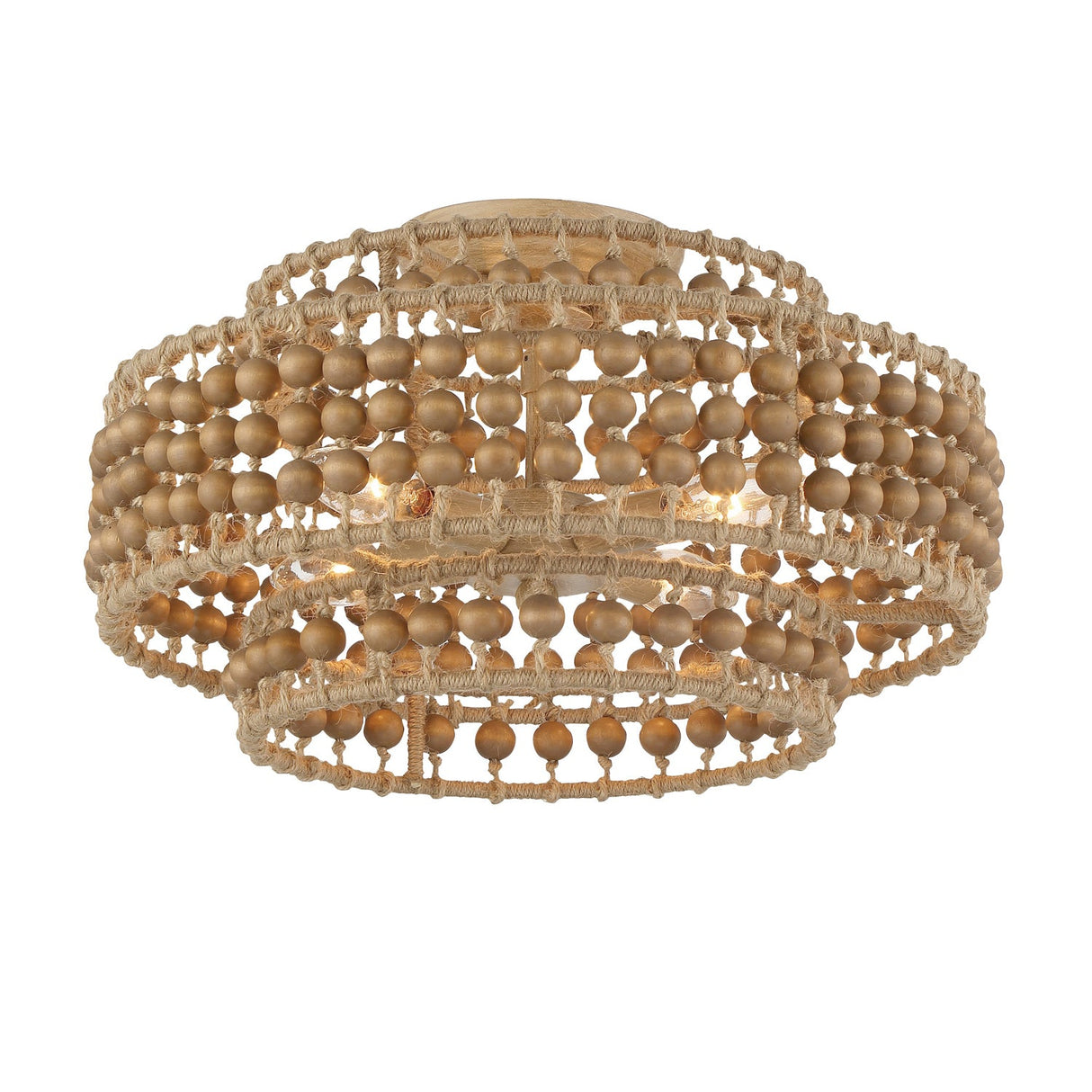 Silas 4 Light Burnished Silver Semi Flush Mount SIL-B6003-BS_CEILING