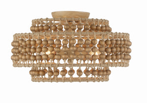 Silas 4 Light Burnished Silver Semi Flush Mount SIL-B6003-BS_CEILING
