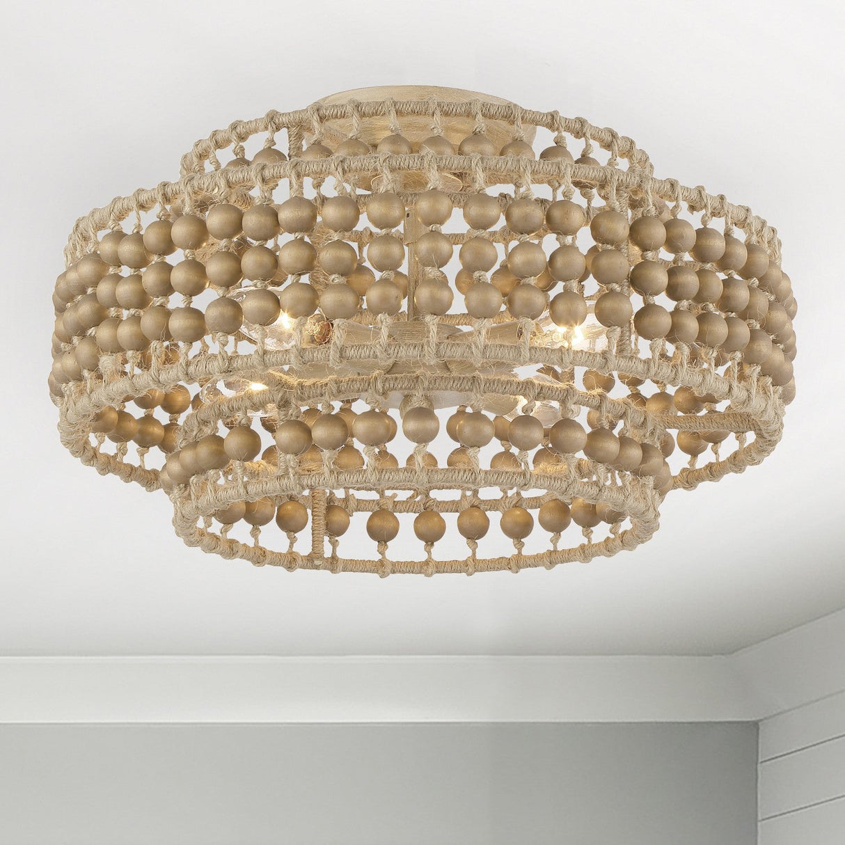 Silas 4 Light Burnished Silver Semi Flush Mount SIL-B6003-BS_CEILING