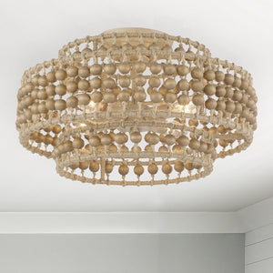 Silas 4 Light Burnished Silver Semi Flush Mount SIL-B6003-BS_CEILING