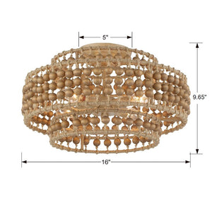 Silas 4 Light Burnished Silver Semi Flush Mount SIL-B6003-BS_CEILING