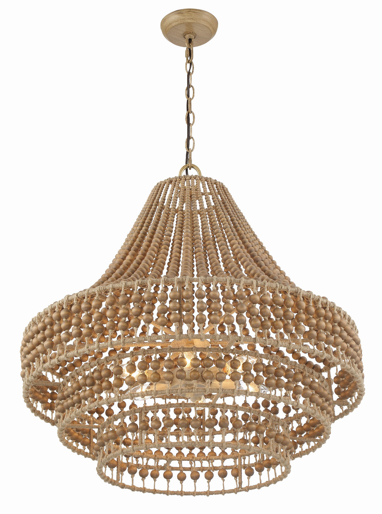 Silas 6 Light Burnished Silver Chandelier SIL-B6006-BS