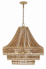 Silas 6 Light Burnished Silver Chandelier SIL-B6006-BS