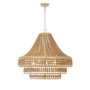 Silas 8 Light Burnished Silver Chandelier SIL-B6008-BS