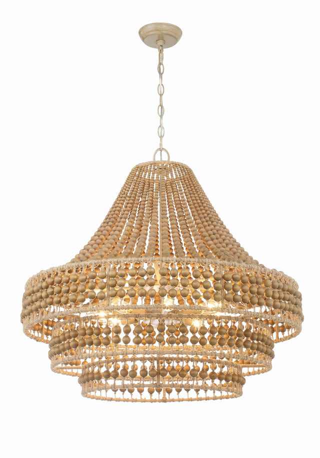 Silas 8 Light Burnished Silver Chandelier SIL-B6008-BS