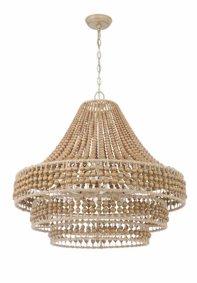 Silas 8 Light Burnished Silver Chandelier SIL-B6008-BS