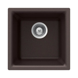 Hamat - SIO-1616B-MO - Granite Dual Mount Bar/Prep Sink, Mocha