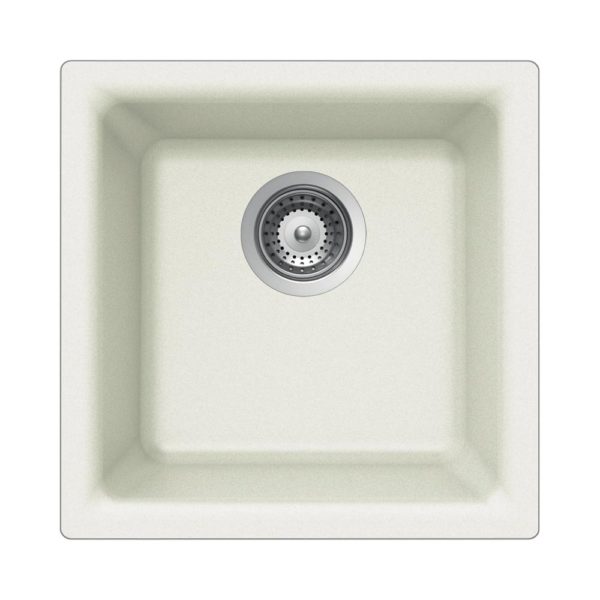 Hamat - SIO-1616B-WH - Granite Dual Mount Bar/Prep Sink, White