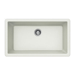 Hamat - SIO-3319SU-SD - Granite Undermount Large Single Bowl Kitchen Sink, Sand