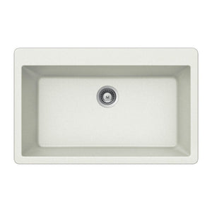 Hamat - SIO-3321ST-TA - Granite Topmount Large Single Bowl Kitchen Sink, Taupe