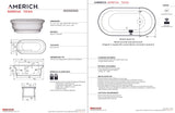 Americh SF7234T-WH Sirena 7234 - Tub Only - White