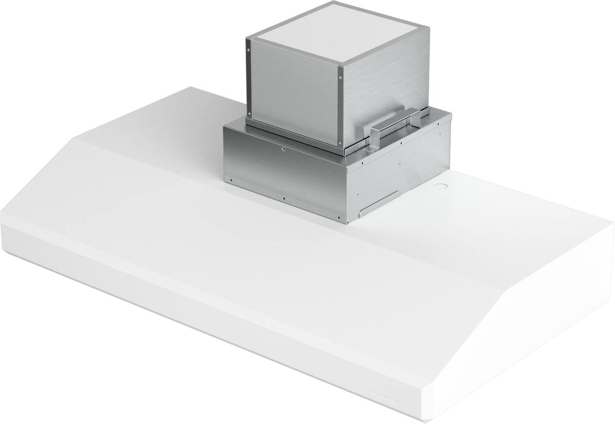 Vent-A-Hood SLAH6-K36 WH 36" Professional Under Cabinet Range Hood with Emerald-Cut Edges, Ductless Ventilation (ARS), White