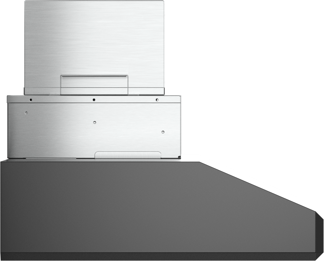 Vent-A-Hood SLAH6-K30 BL 30" Professional Under Cabinet Range Hood with Emerald-Cut Edges, Ductless Ventilation (ARS), Black Satin