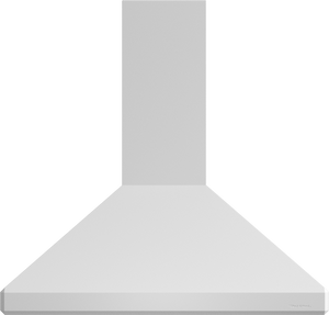 Vent-A-Hood SLDH14-148 WH 48" 300 CFM Euro Wall Mount Range Hood with Emerald-Cut Edges, Magic Lung Blower, White