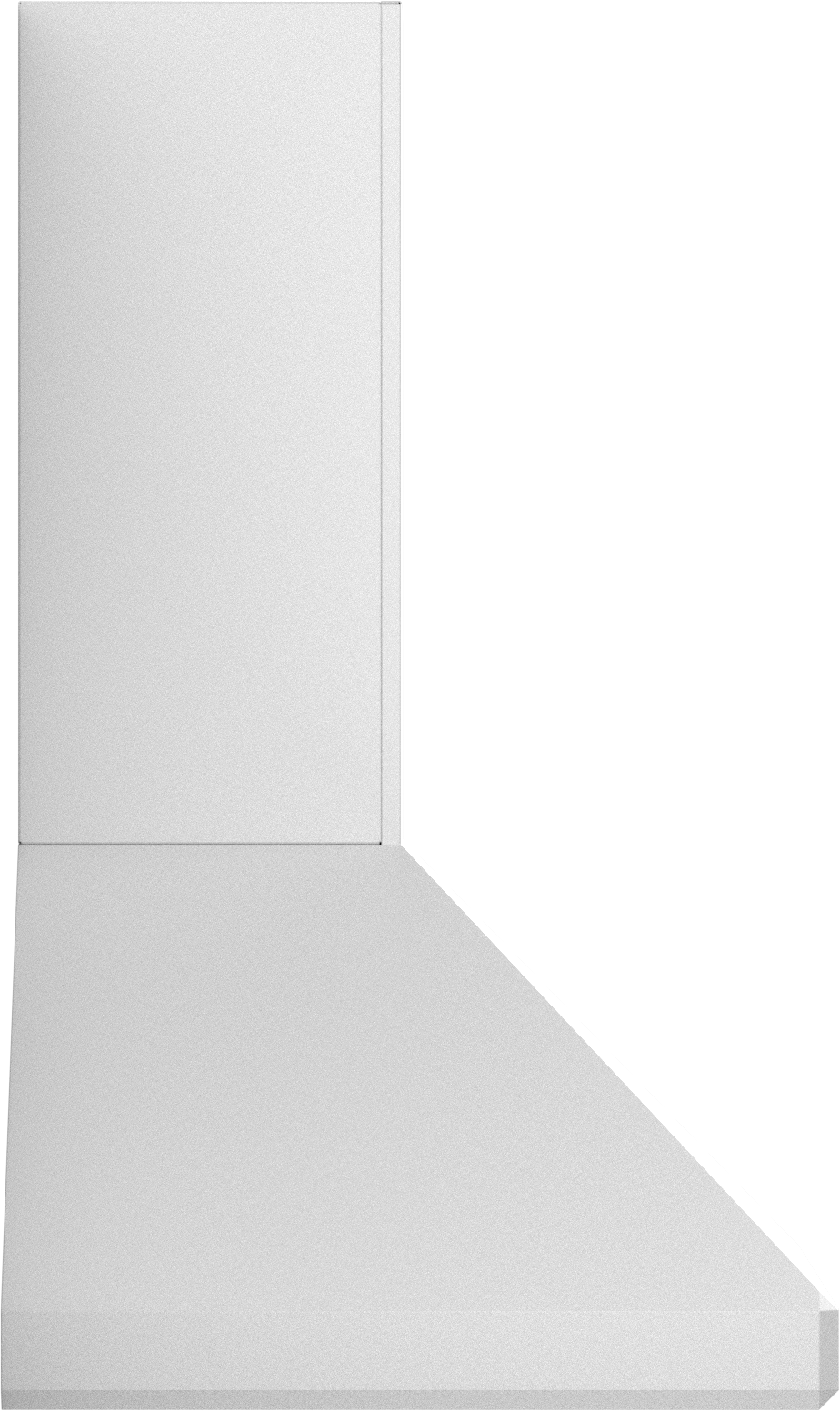 Vent-A-Hood SLDH14-130 WH 30" 300 CFM Euro Wall Mount Range Hood with Emerald-Cut Edges, Magic Lung Blower, White