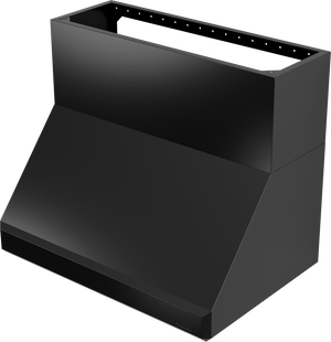 Vent-A-Hood SLXH18-142 BL 42" 300 CFM Professional Wall Mount Range Hood with Emerald-Cut Edges, Magic Lung Blower, Black Satin