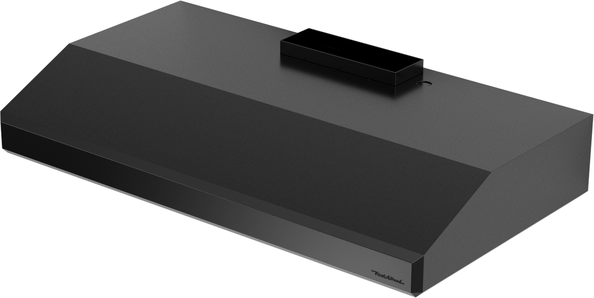 Vent-A-Hood SLH6-K24 BL 24" 250 CFM Professional Under Cabinet Range Hood with Emerald-Cut Edges, Low-Profile Blower (V-Line), Black Satin